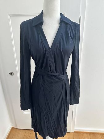 Diane von Fürstenberg Wickelkleid - US 12 - navy