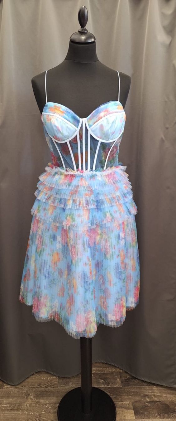 Vestiti: Kleid mit Blumenmuster, Tüll  – Nuovo (secondo la descrizione) da Uster venduto da VMT. 5