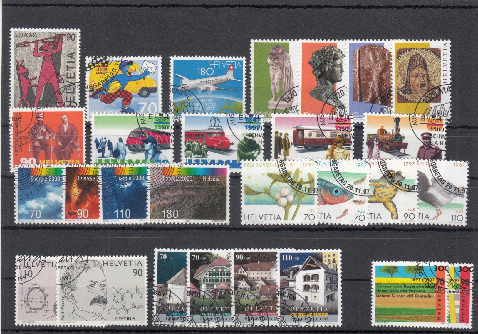 Tutti i francobolli: CH Ausgaben 1997 mit ET – Usato da Bürglen TG venduto da StampGraf