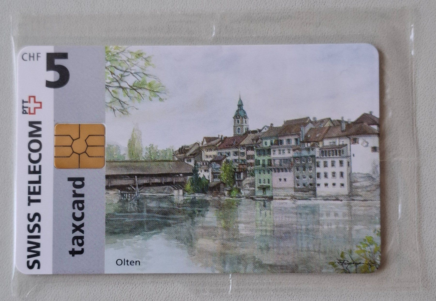 Telefon- & Taxkarten: taxcard Olten – Neu und originalverpackt aus Grenchen von Schlussliecht