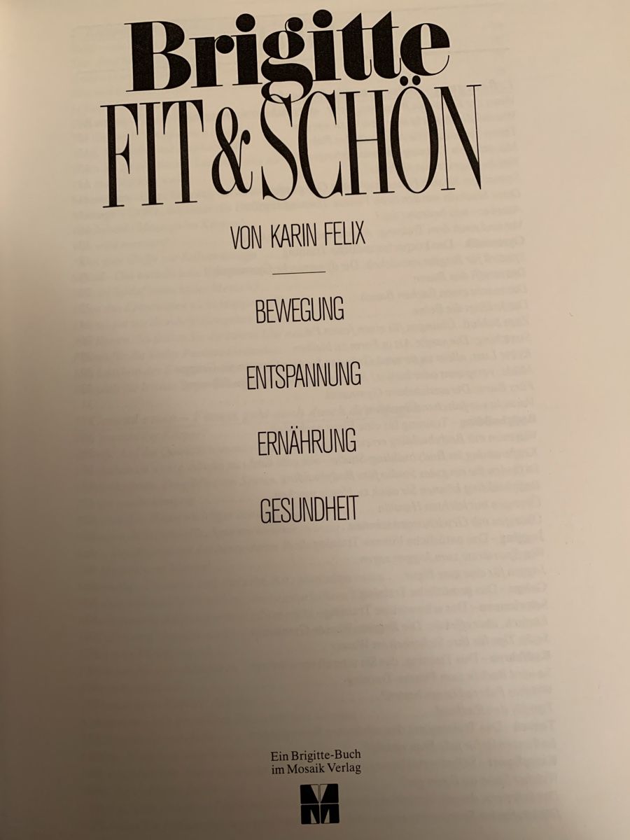 Libri: Brigitte Fit&Schön – Usato da Zürich venduto da MeineBilderkiste 4