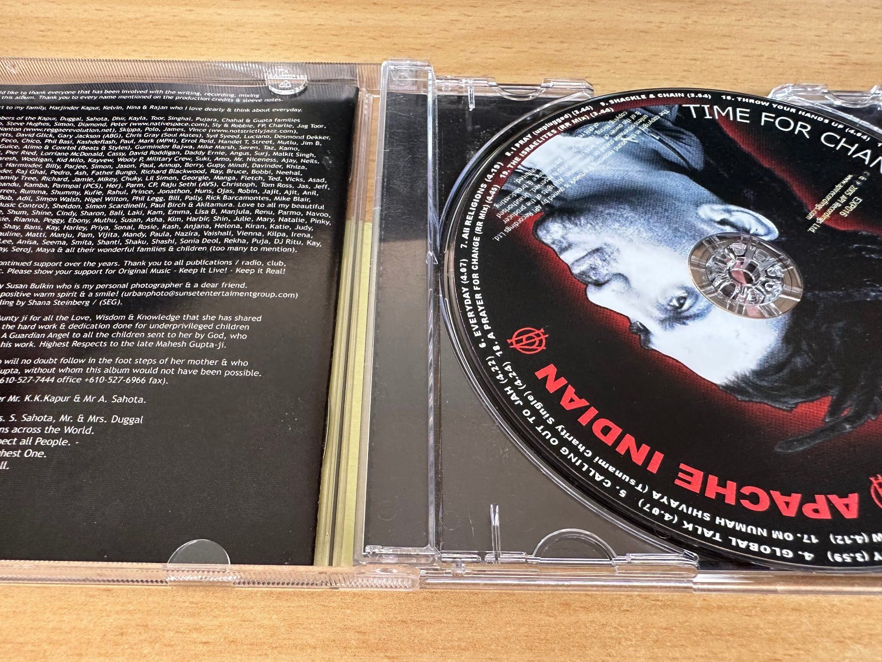 CD: Apache Indian - Time for Change – Usato da Rikon im Tösstal venduto da Alpenmutz 2