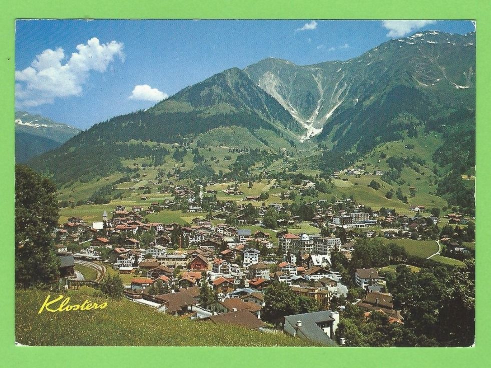 Ansichtskarten: Klosters, Gegen Aelpeltispiz – Gebraucht aus Zürich von t24_de