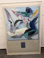 Ausstellungsplakat Yrjö Edelmann 1989 gerahmt