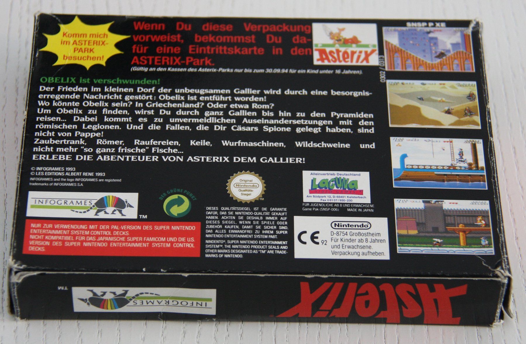 Spiele: SNES Asterix – Gebraucht aus Fisibach von Retrogames24 2