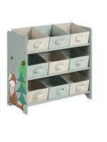 NEU Regal mit Stoffboxen Fuchs Motiv Aufbewahrung Spielzeug