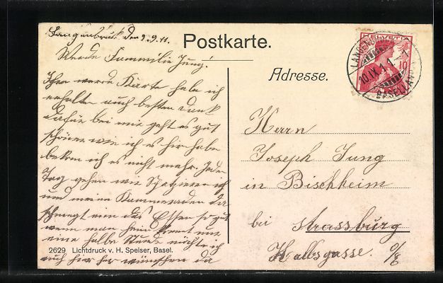 Cartoline postali: Langenbruck, Teilansicht mit Erzenberg – Usato da Berlin venduto da bartko-reher 1