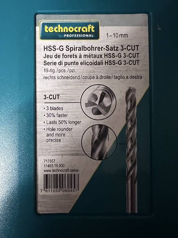 Tutti gli attrezzi: HSS- G Spiralbohrer – Nuovo e nell'imballaggio originale da Schinznach-Bad venduto da w.tischler