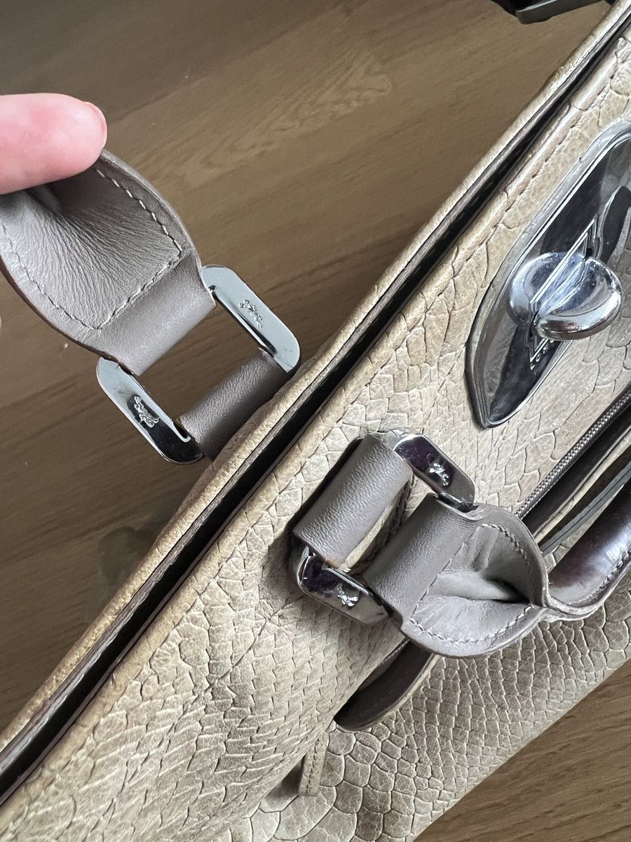 Longchamp Taschen für Damen: Sac Longchamp Gatsby - cuir serpent & intérieur léopard – Gebraucht aus Lausanne von Stephaniesdressing 5