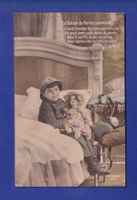 ENFANT - Petit garçon et poupée - Permissionnaire - Feldpost