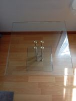 Glastisch quadratisch, 550 x550 mm Glas höhe 370mm