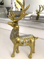 EINZELSTÜCK SONDERPREIS ‼️ Deko Hirsch 🦌 goldig 27 cm