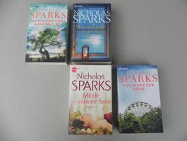 4  Bücher Taschenbuch von Autor Nicholas Sparks Jg. 2009-20