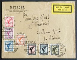 1928: Luftpostbrief BERLIN-BRUNN bei Mödling AT