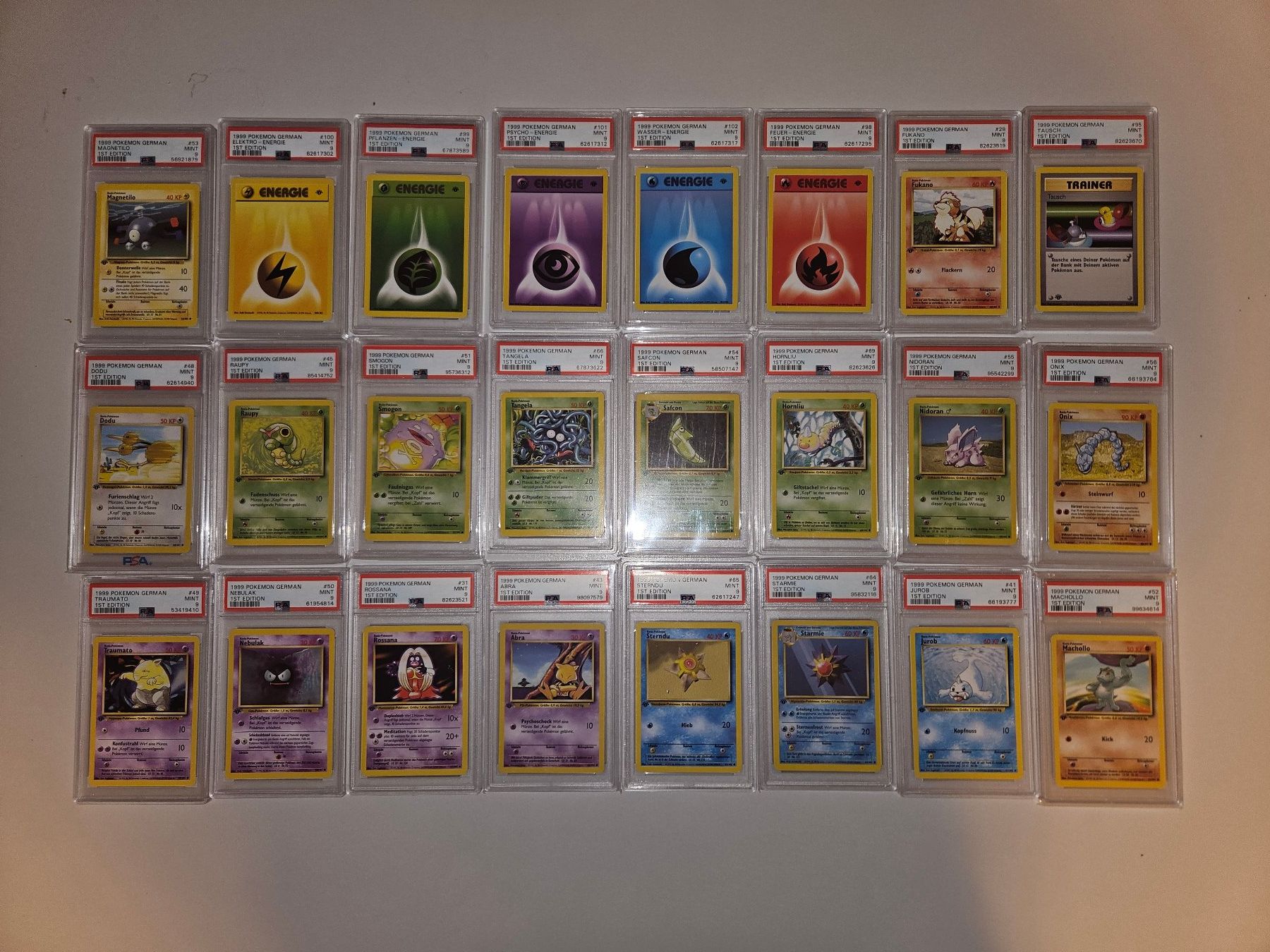 Pokémon Carte collezionabili: Pokemon Base Set 1. Edition PSA 9 / 24 Karten – Usato da Hagenbuch ZH venduto da RoumanV