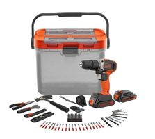 Black + Decker Akku-Schlagbohrschrauber 18V 78-tlg. Zubehör