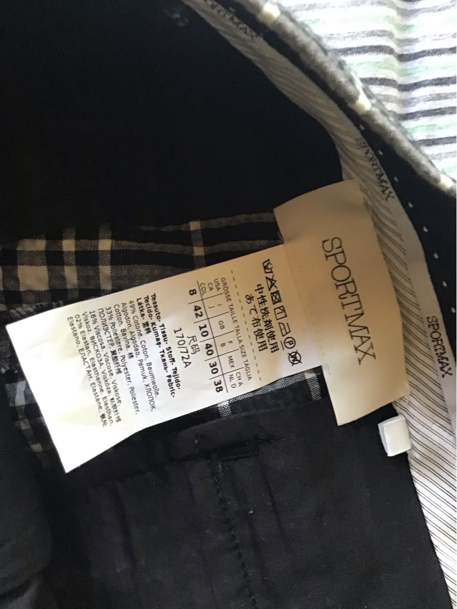Sportmax Pantaloni: Luftige Karohose  mit weitem Bein, Grösse 38, Max Mara – Usato da Küsnacht ZH venduto da sehnsucht01 4
