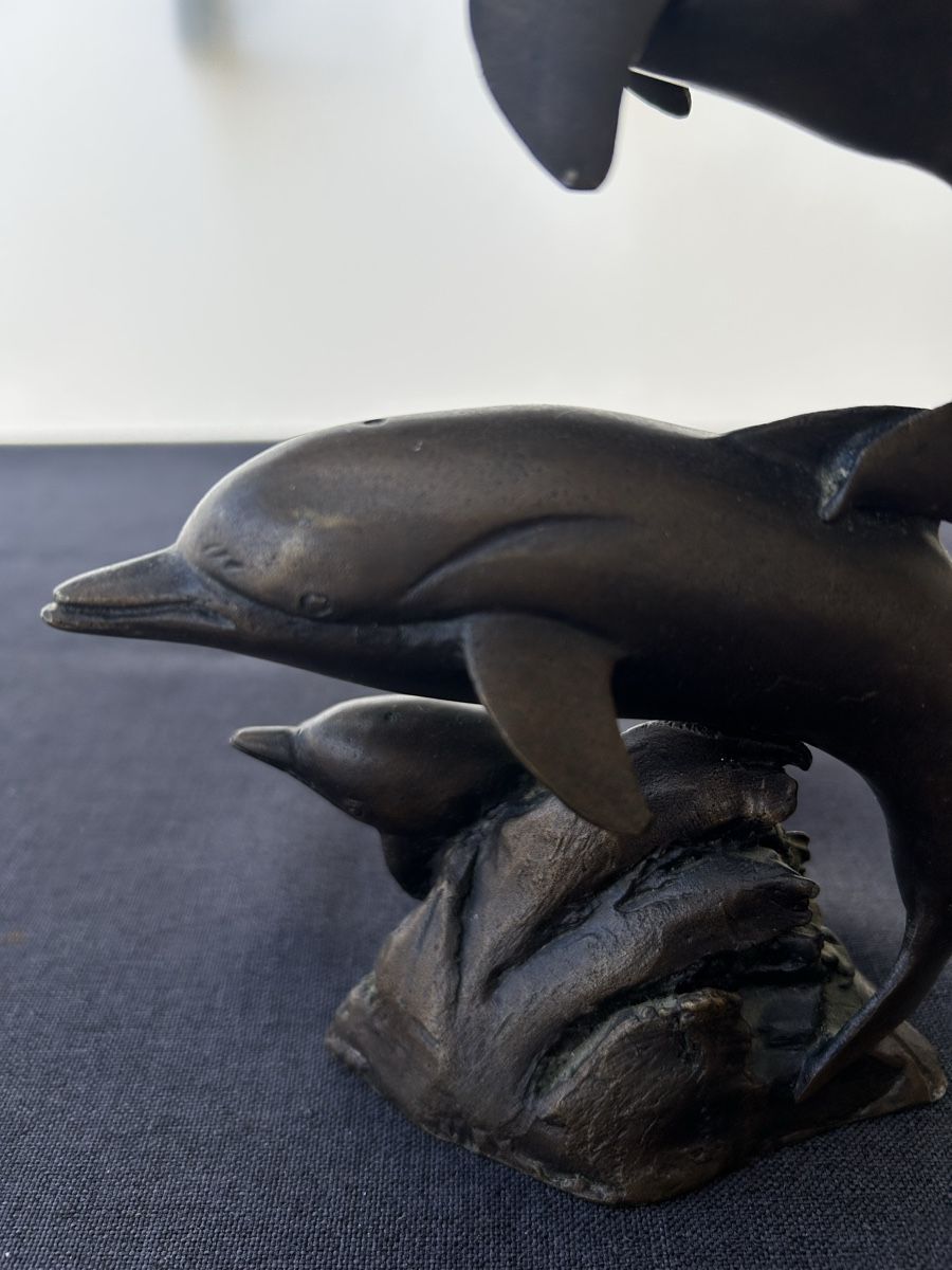 Sculture & Statue: Alte, schwere Bronze mit drei Delfinen – Usato da Frauenfeld venduto da Colonia64 4
