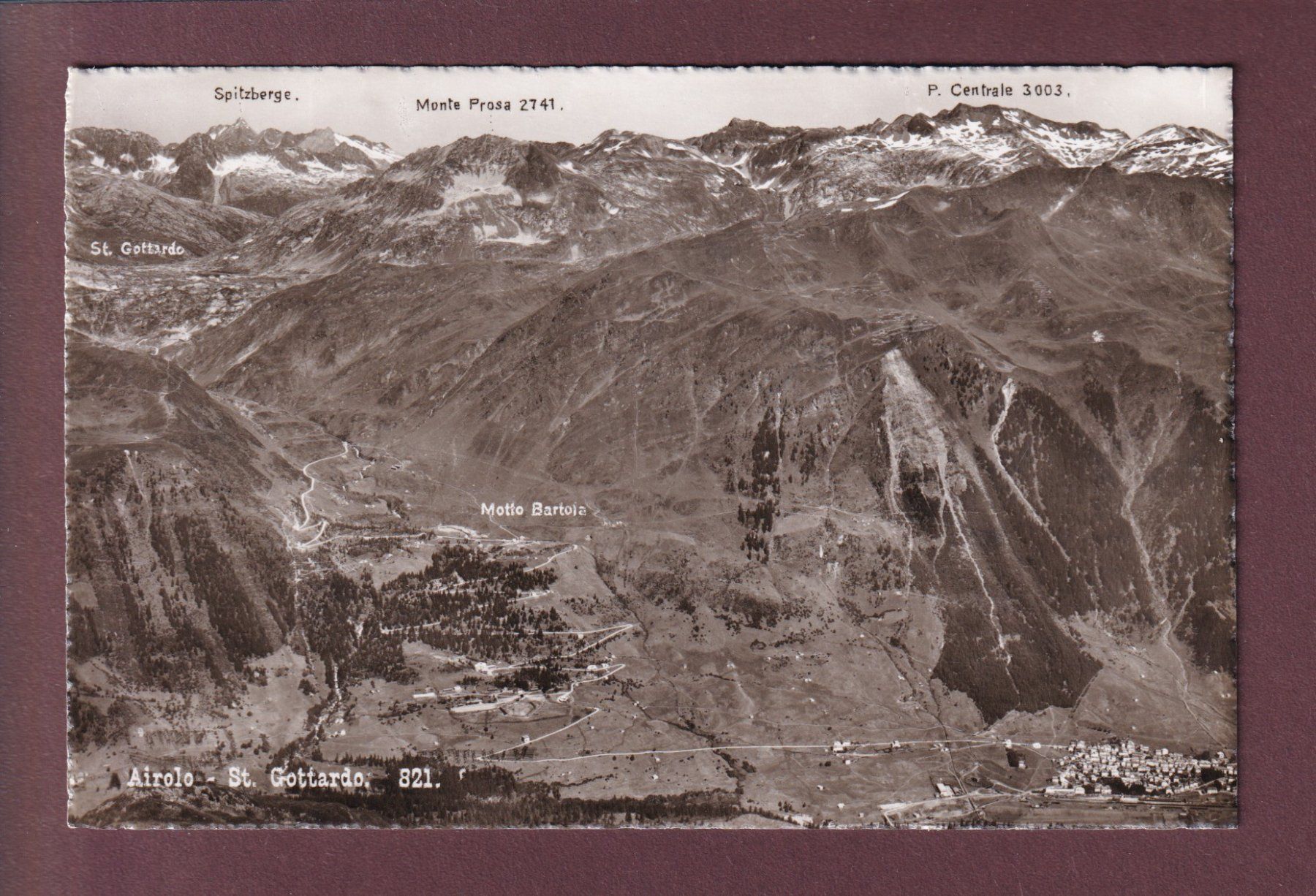 Cartoline postali: AIROLO - S. Gottardo – Usato da Pully venduto da nicecards
