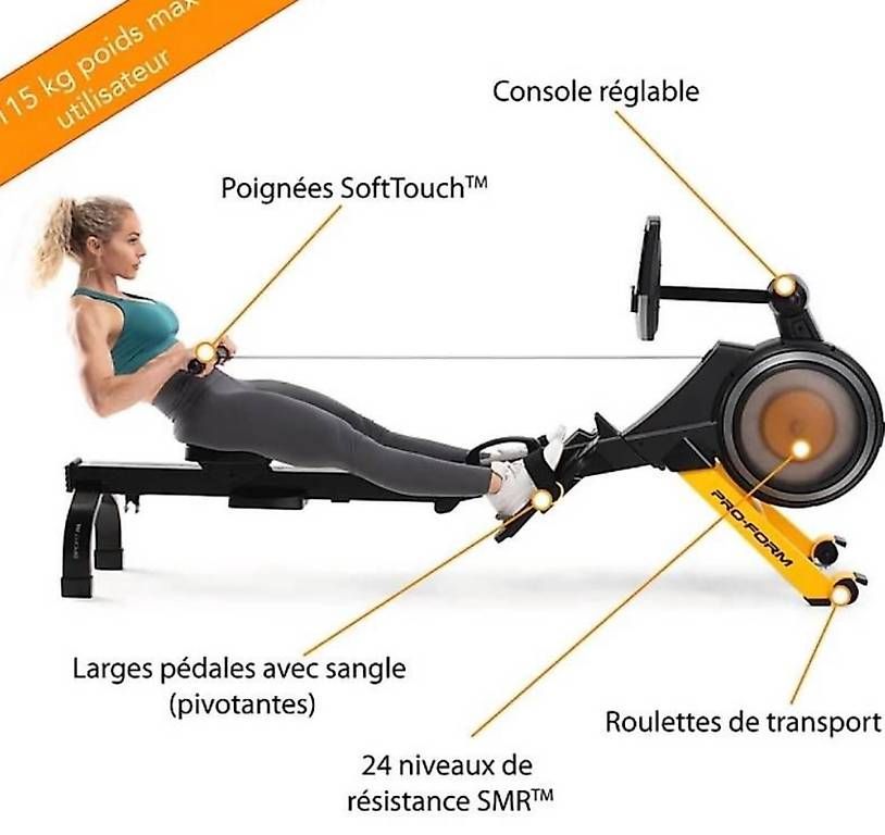 Hometrainer: Rameur pro form RL – Usato da Assens venduto da Aurelie.V 4