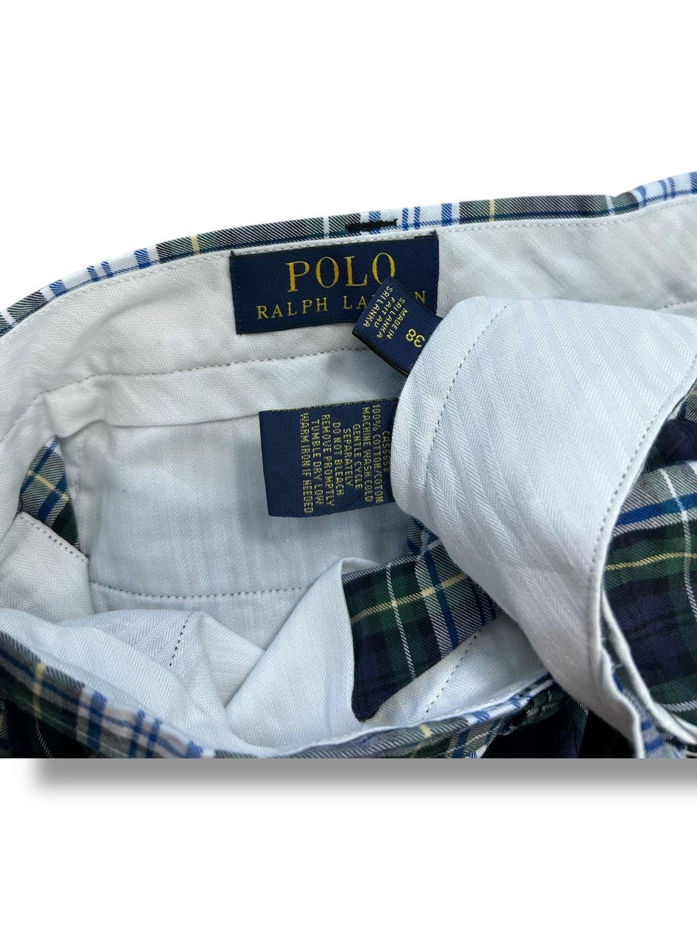 Ralph Lauren Pantalons: Short Patchwork Ralph Lauren Bleu et Vert - W38 – Neuf (Voir description) à Hauterive NE par Leo_o 3