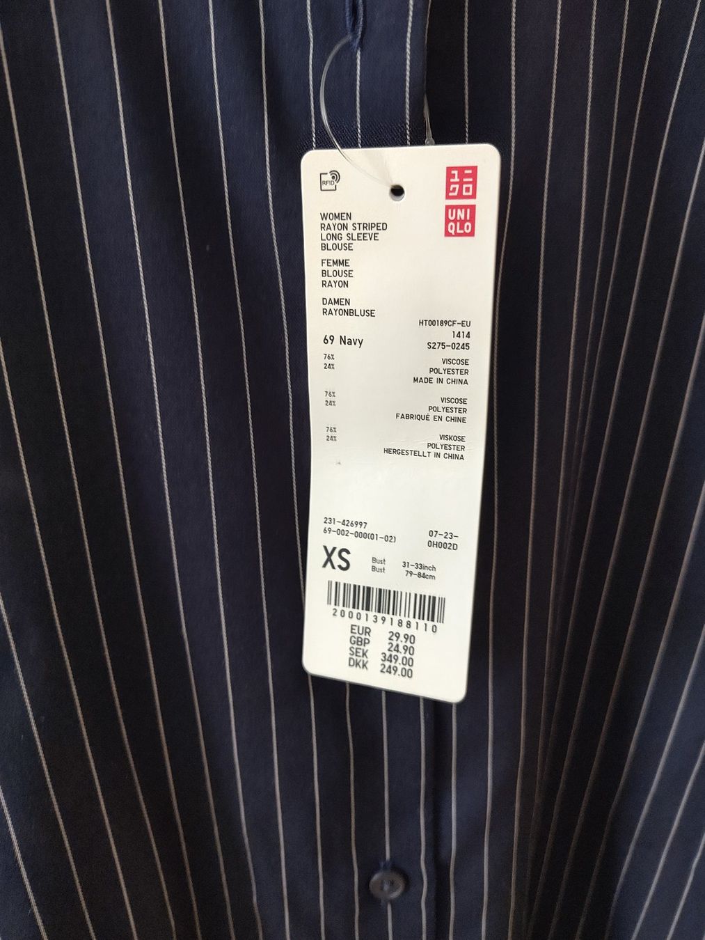 Uniqlo Camicette: NEUE Uniqlo Damen Bluse, Navy Gestreift – Nuovo e nell'imballaggio originale da Baden venduto da shinifin 2
