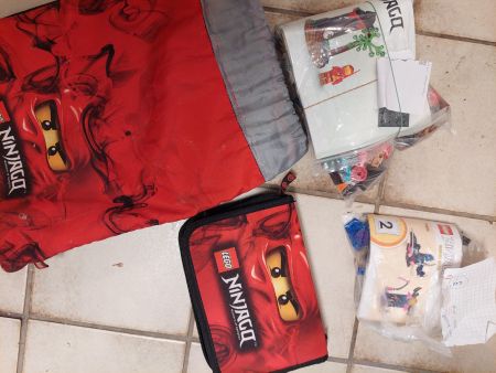 Ninjago Set. Etui, lego, Turnsack