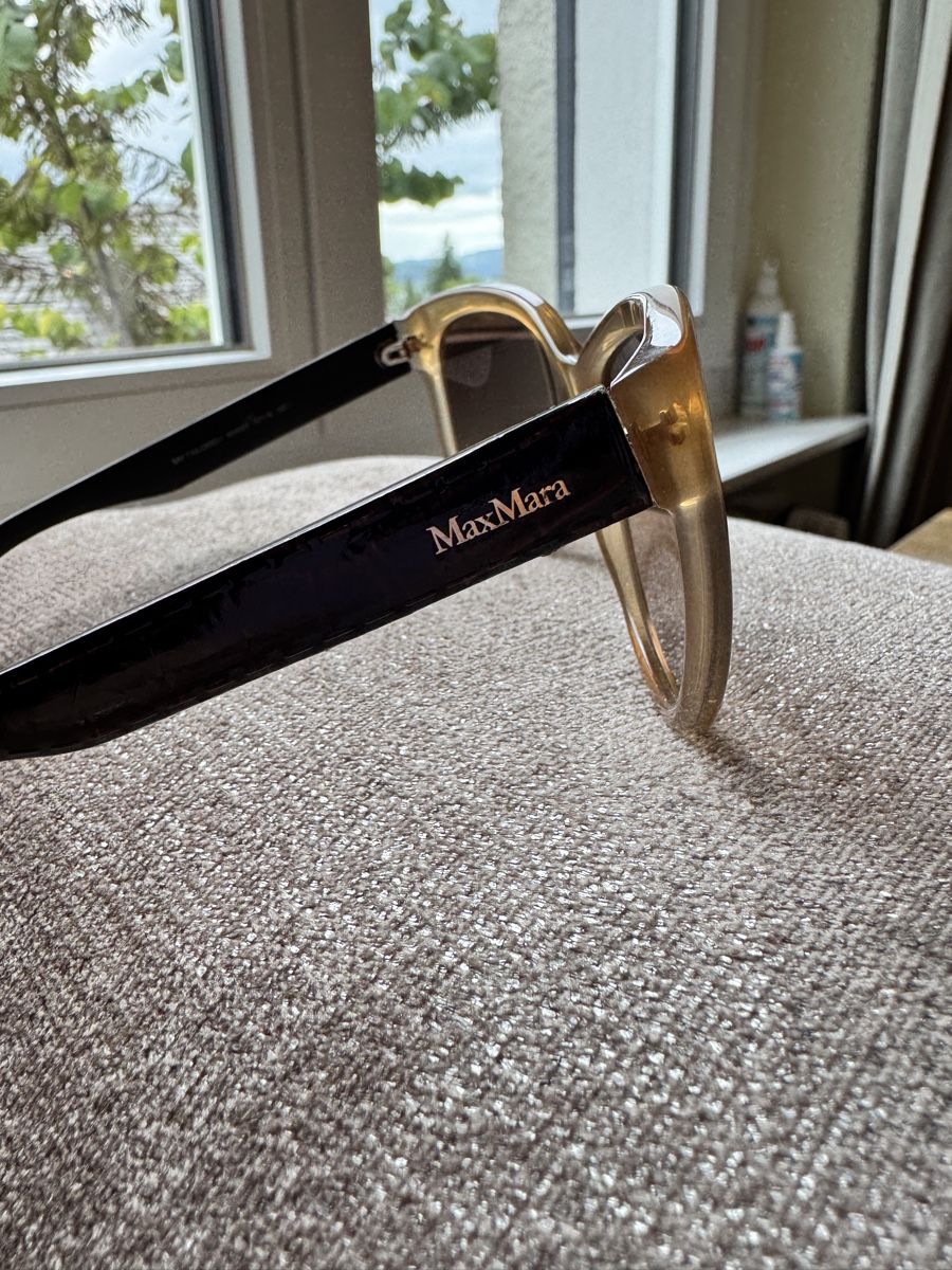 Max Mara Occhiali & Lenti: Max Mara tortoiseshell leather style sunglasses – Usato da Zürich venduto da Turkeykitty 1