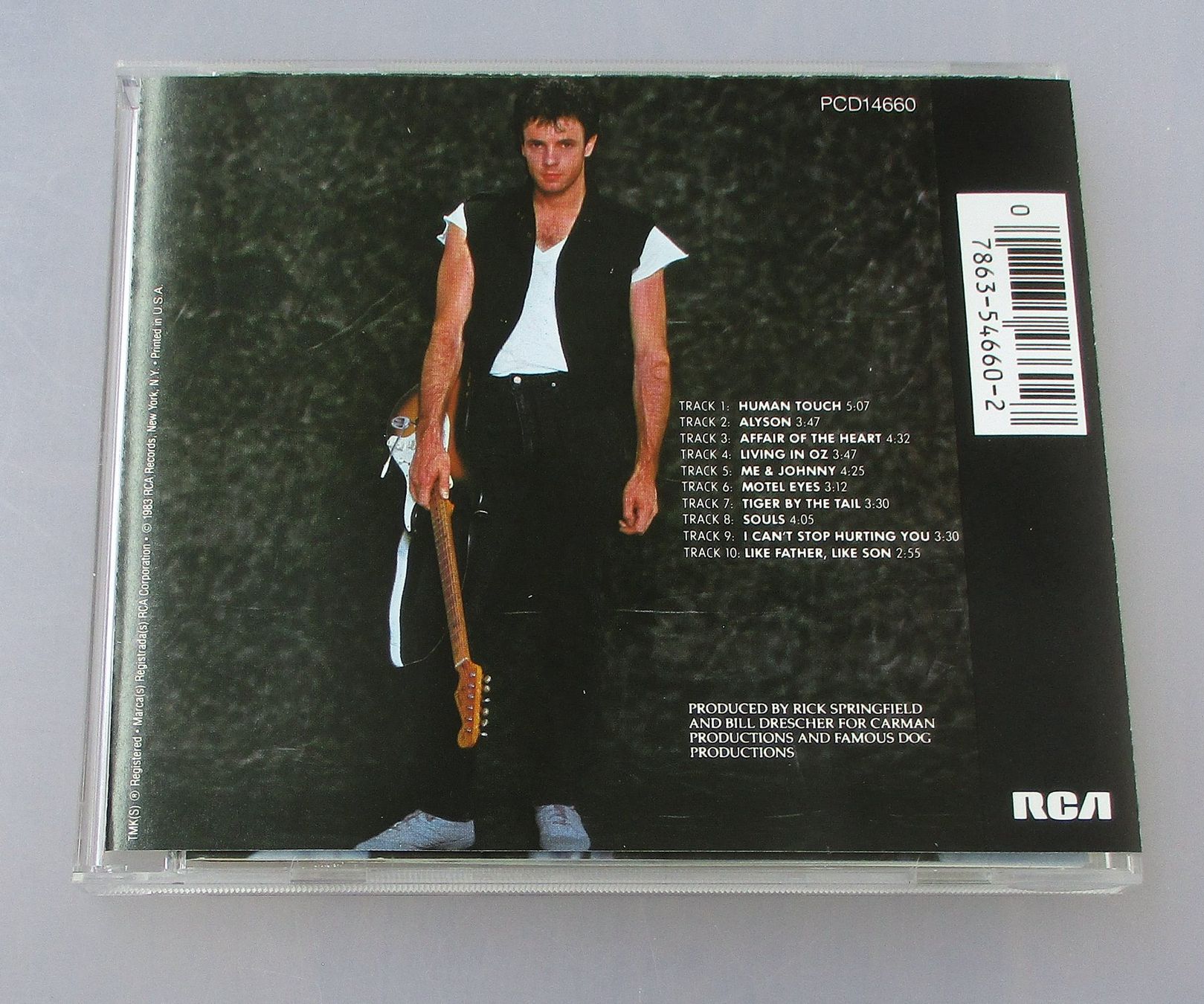 CD: RICK SPRINGFIELD - Living In Oz Remastered – Usato da Wattwil venduto da Muriel11 1