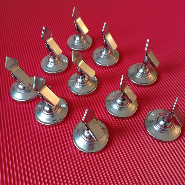 15 Stück Tischkartenhalter Silber - Menükartenhalter Für Hochzeit