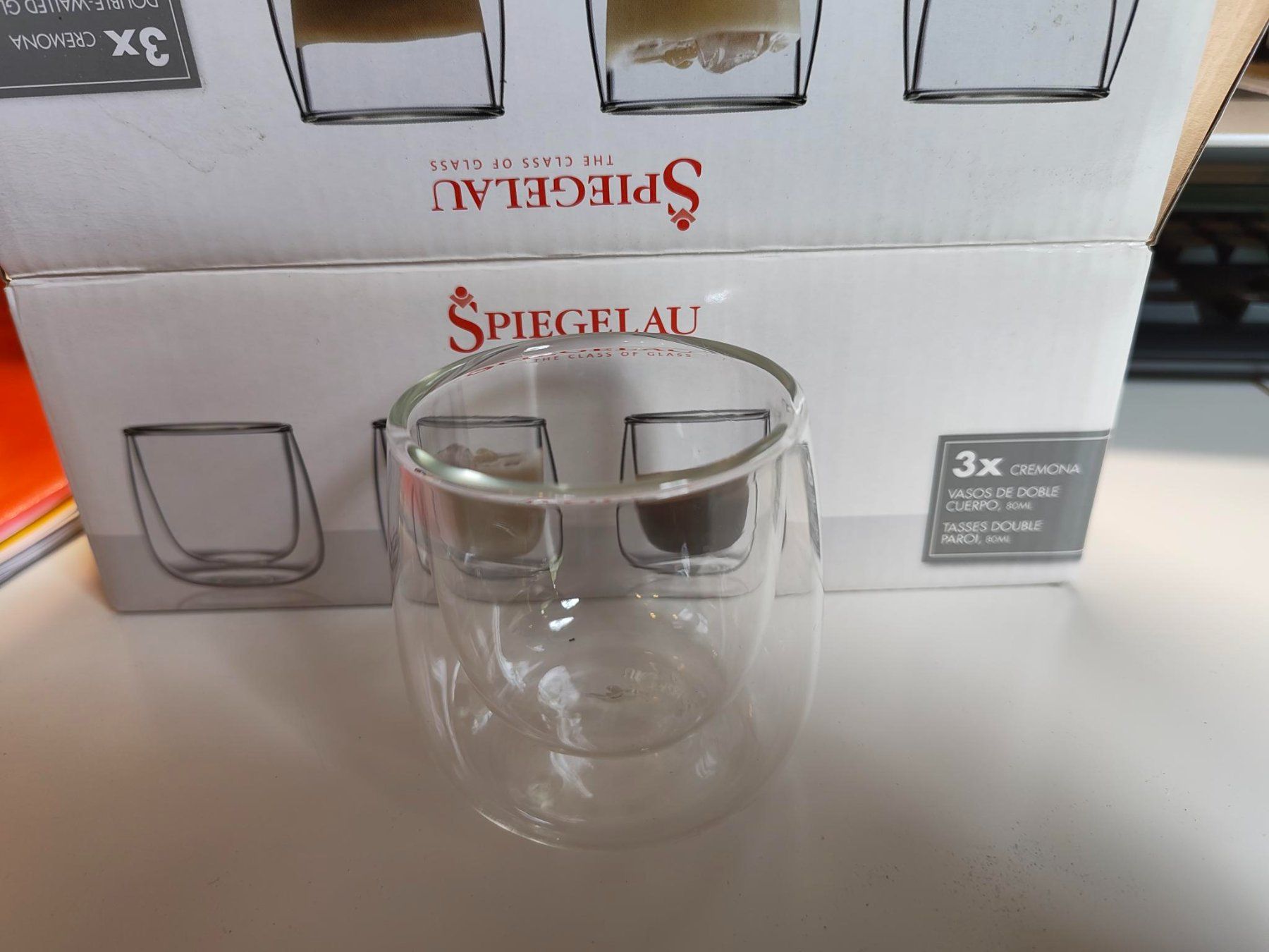 Verres: verre à double paroi SPIEGELAU 80 ml – Neuf avec emballage d'origine à Echallens par osalsac 1