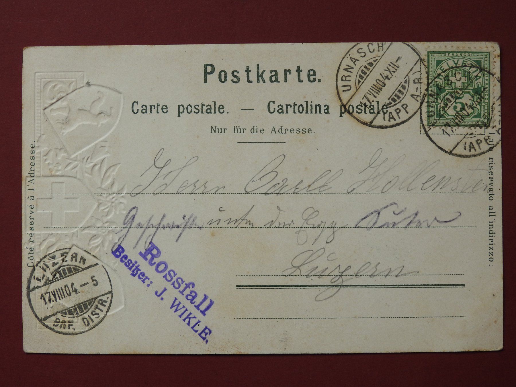 Cartes postales: AK Rossfall a/ Urnäsch  ! – D'occasion à Rain par 999-800-K 1