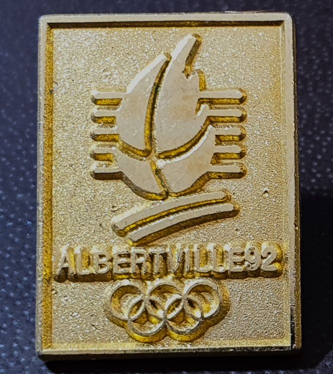 RARE PINS PIN'S .. OLYMPIQUE OLYMPIC ALBERTVILLE 1992 LOGO SMALL EPOXY