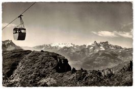 Leysin - Gondelbahn Berneuse mit Dents du Midi