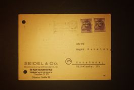 1949 Postkarte Sowjetische Besatzungszone Stadt Berlin