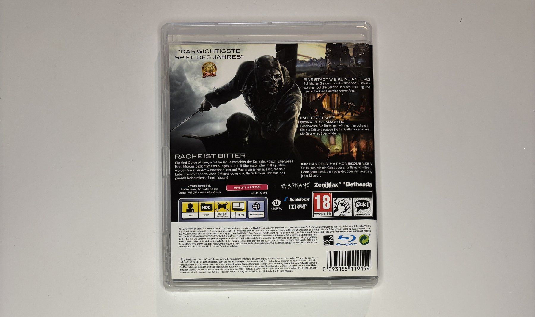 Giochi: PS3 - Dishonored – Usato da Allschwil venduto da Bullach 2