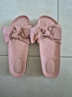Mules vieux rose nœud taille 39 neuves