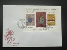 1985 MiNr. 878 - 880 (Block 12) Liechtenstein FDC (E1692)
