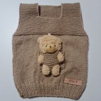 Babyweste mit Teddy handgemacht