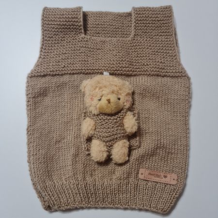 Babyweste mit Teddy handgemacht