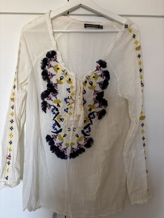 Antik Batik Bluse, Grösse M/40, Neuwertig, Sommer Look!