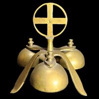 🔔Antike Messing-Altar-Glocke – Liturgische Handglocke 🔔