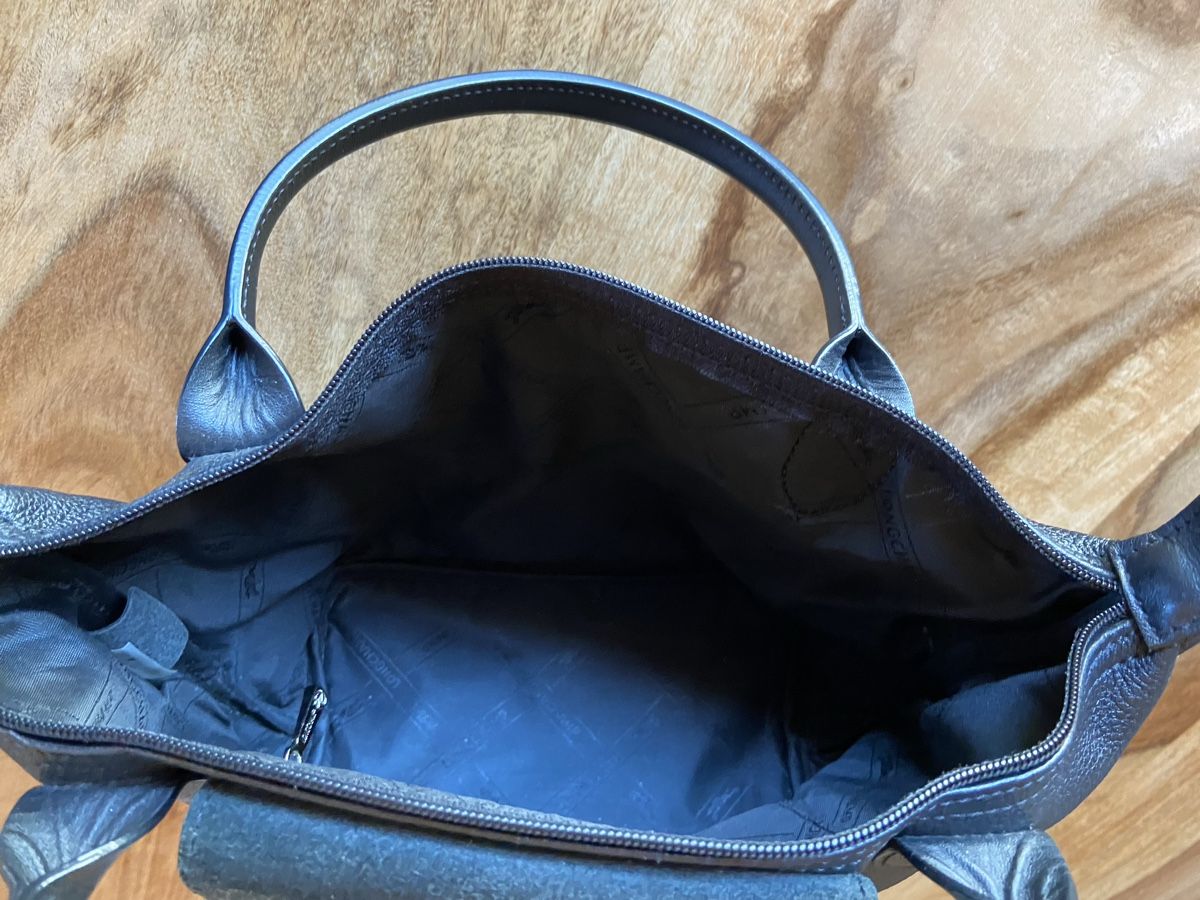 Longchamp Borse da donna: Longchamp Ledertasche Cuir, schwarz, zeitlos klassisch – Usato da Oberbuchsiten venduto da Muskatellerchen 3