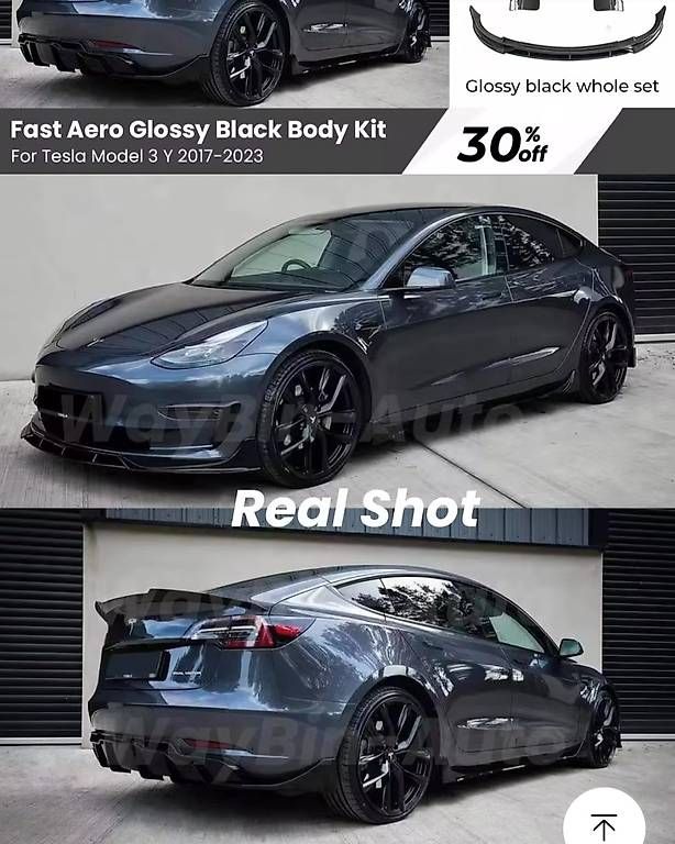 Tutti pezzi di ricambio auto: Tesla Model 3 Spoiler Bodykit  – Usato da Einigen venduto da laramino 2