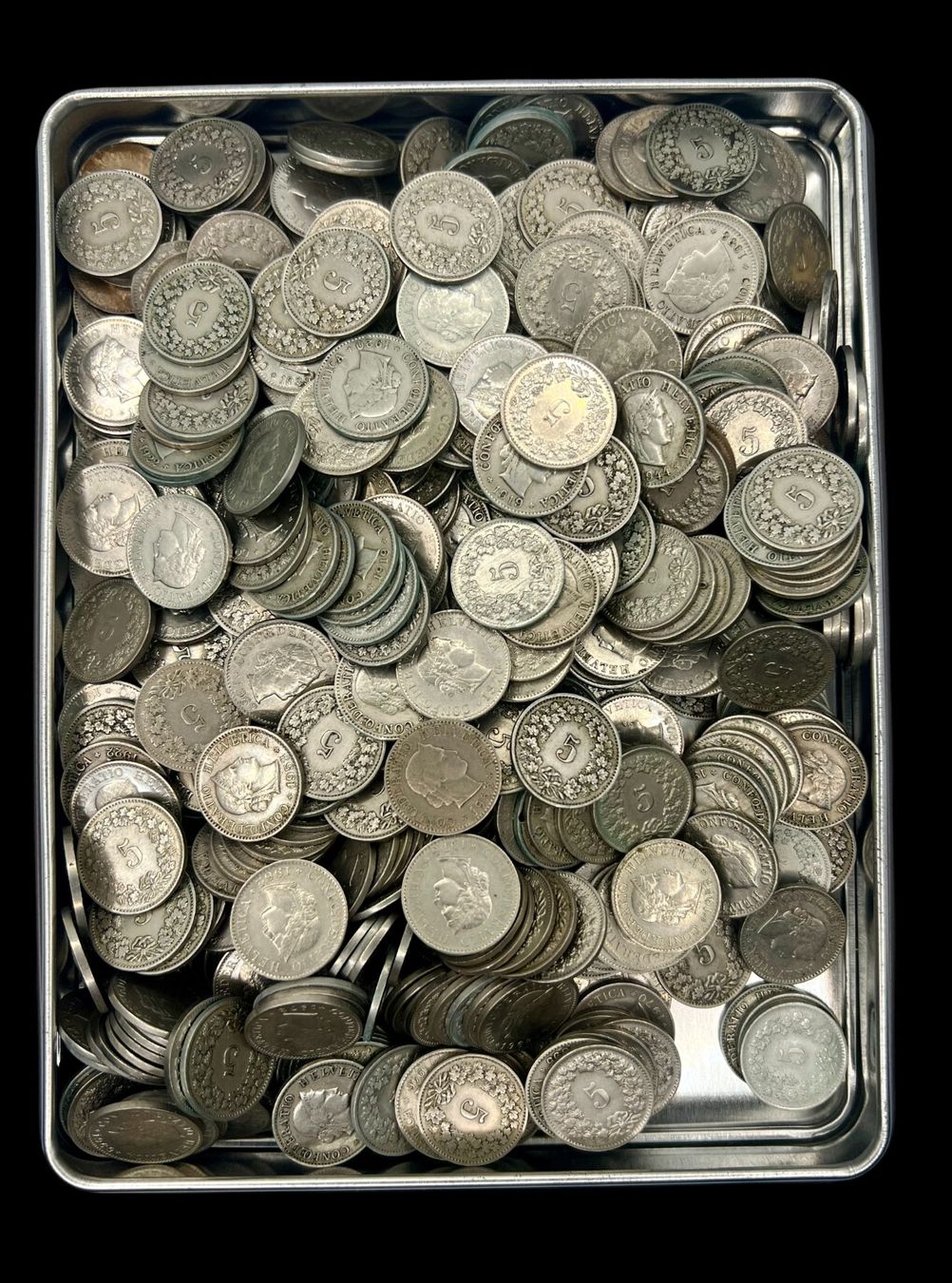 Tutti le monete: lot 1kg pieces 5 Centimes – Usato da Sion venduto da numision 1