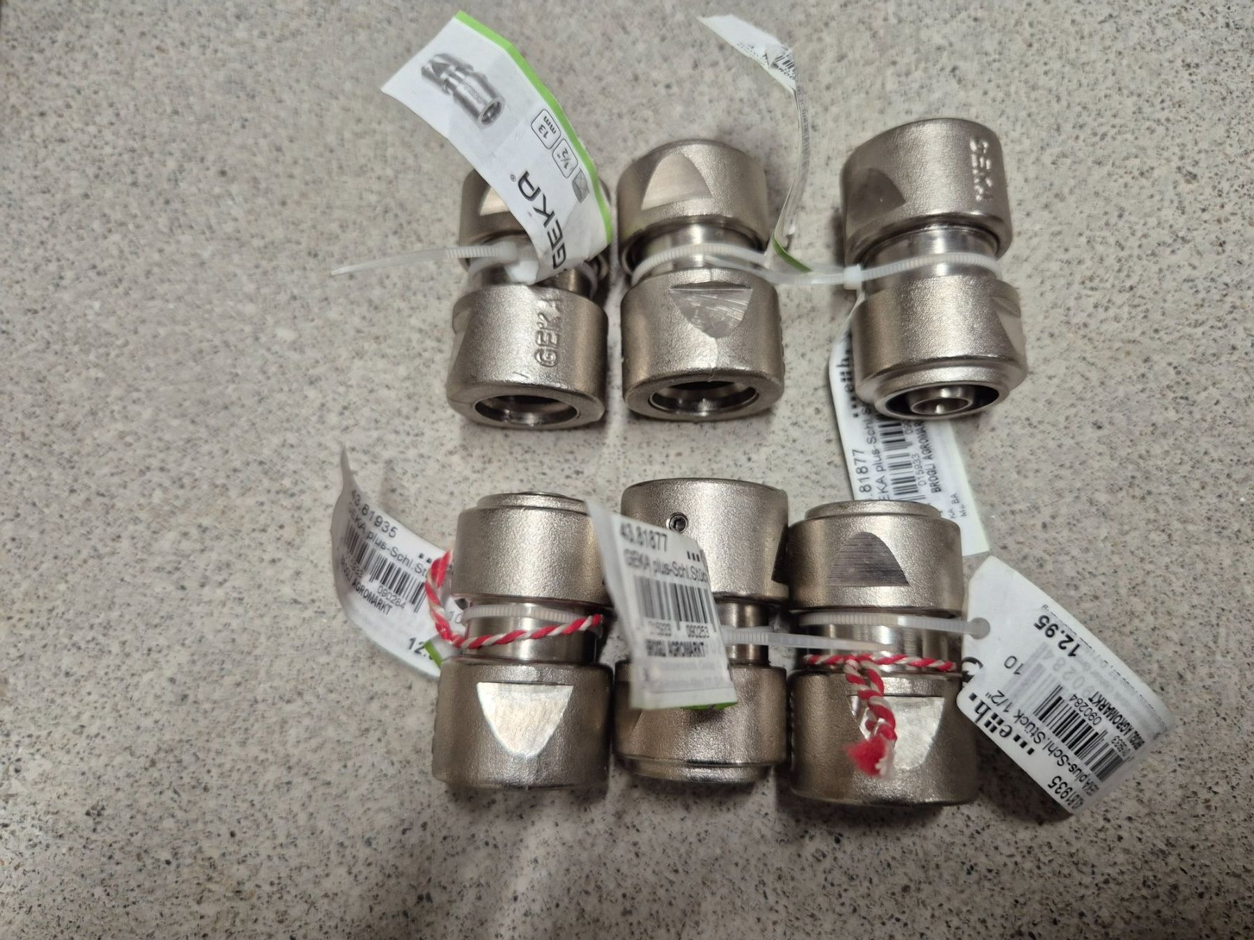 Rubinetteria: 6x GEKA 1/2 13mm – Nuovo e nell'imballaggio originale da Lütisburg- Station venduto da ibanez11