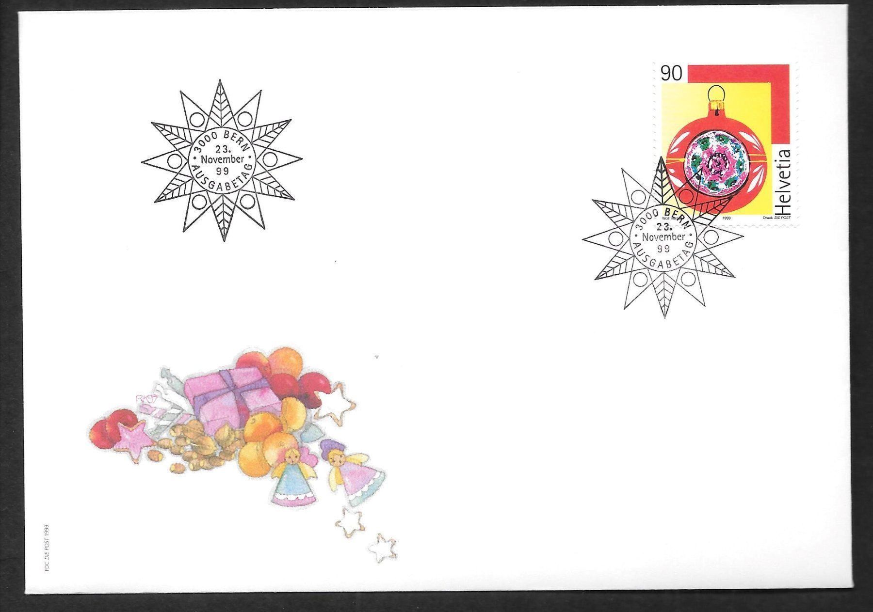 Tutti i francobolli: FDC 986 Weihnachtsmarke ET 23.11.1999 – Nuovo (secondo la descrizione) da Olten venduto da clotaldi