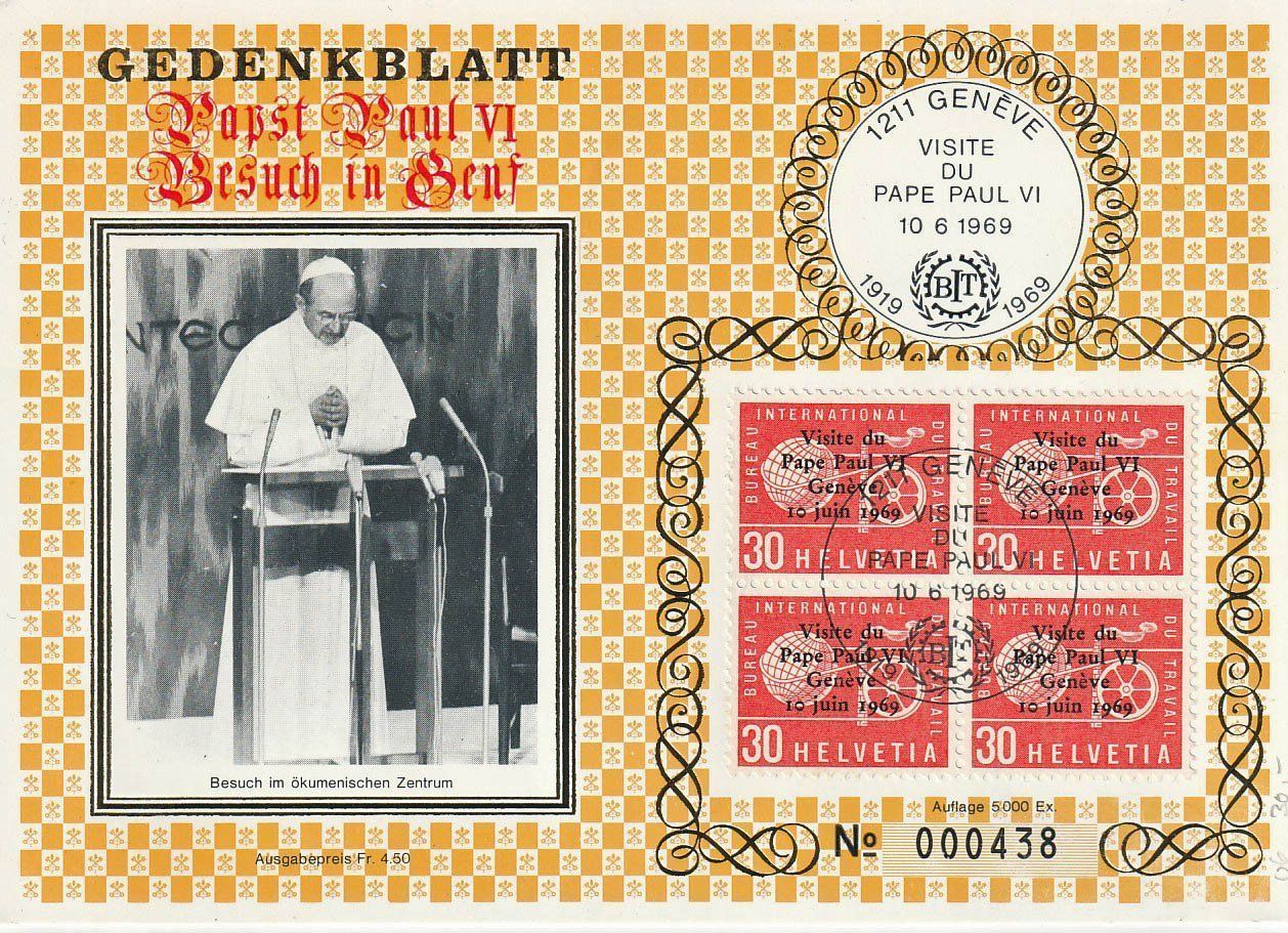 Tutti i francobolli: Papst Paul VI – Usato da Arlesheim venduto da gaugi43