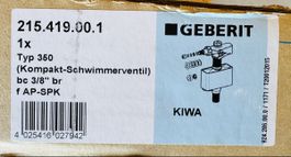 Geberit Kompakt-Schwimmerventil Typ 350 neu