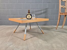 Buchenholz Couchtisch Salontisch Coffee Table, Beistelltisch